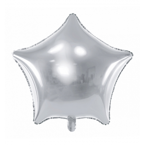 1 Ballon XXL - Stern - Silber