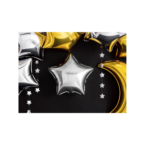 1 Ballon XXL - Stern - Silber